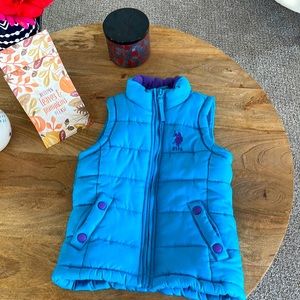 4T Blue girl Vest from US Polo